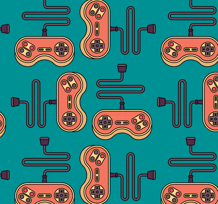 Rollo fenster jugendzimmer mit gaming-muster - TenStickers