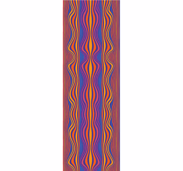 Rollo fenster jugendzimmer psychedelische wellen - TenStickers