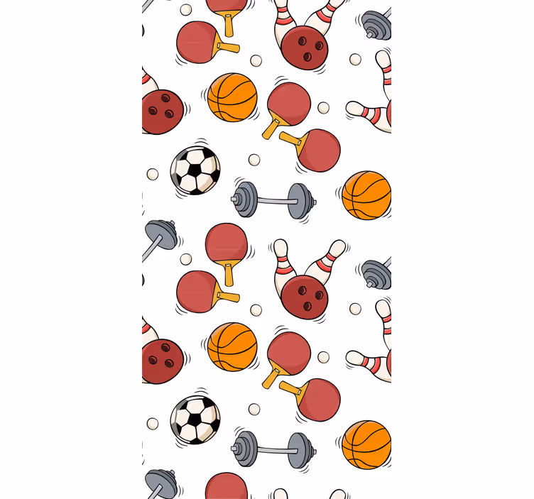 Rollo fenster modern mit sportmuster - TenStickers
