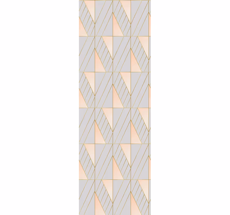 Rollo fenster modern mit geschichteten geometrischen formen - TenStickers