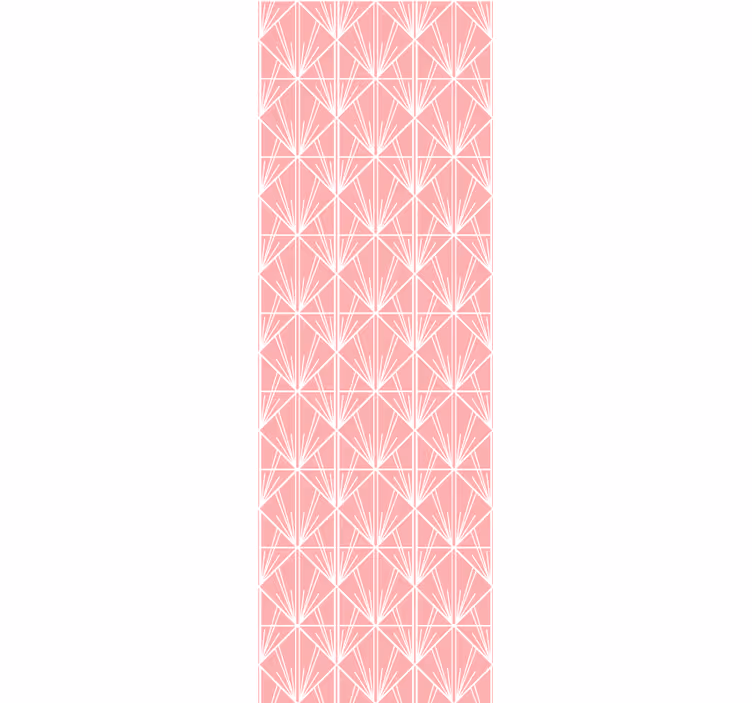 Rollo fenster modern geometrisches rosa muster - TenStickers