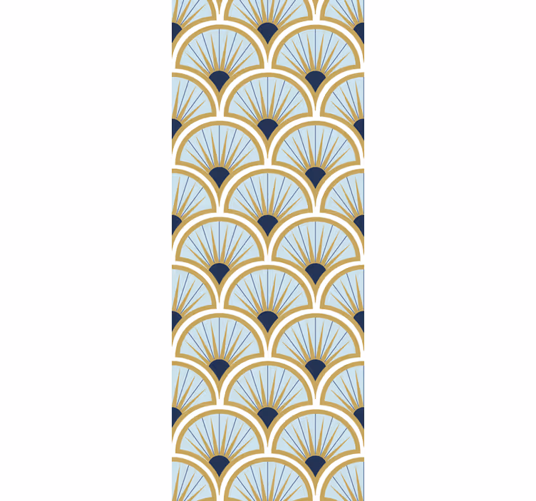 Rollo fenster modern mit eleganten fächer-mustern - TenStickers