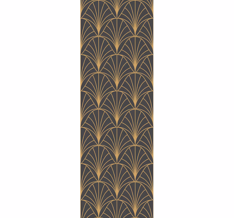 Rollo fenster modern mit eleganten goldenen mustern - TenStickers