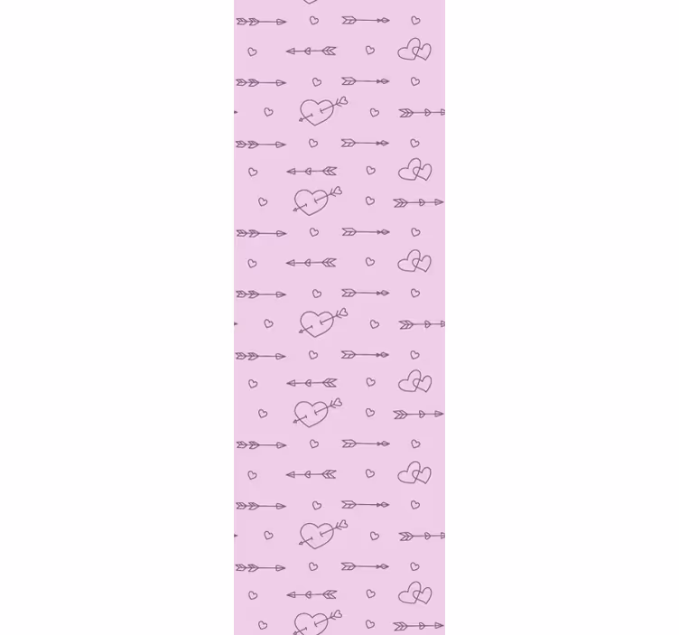 Rollo fenster modern mit herzsilhouetten-muster - TenStickers