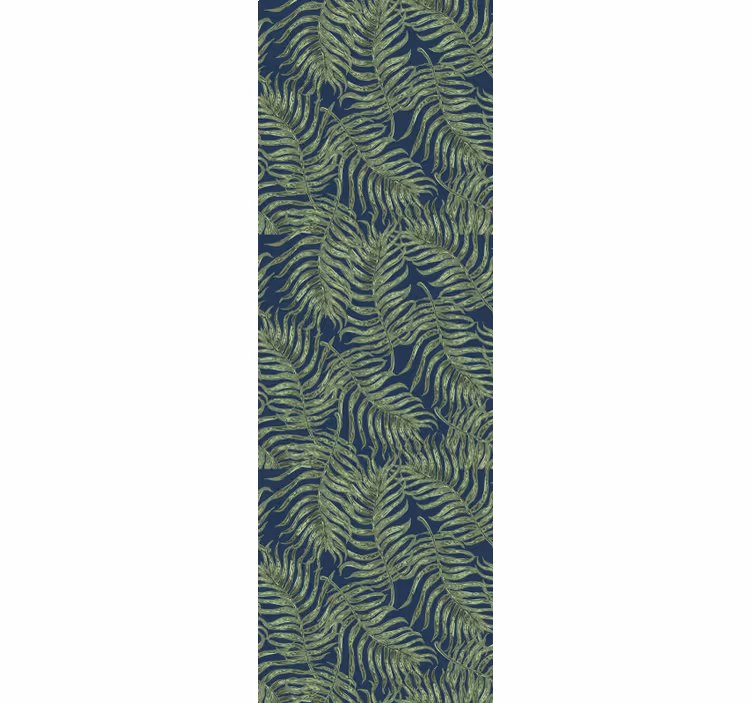 Rollo fenster modern mit tropischen blättern auf dunkel - TenStickers