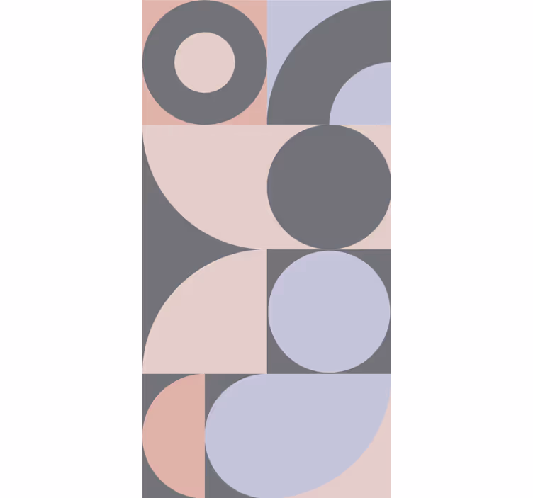 Rollo fenster modern mit geometrischem kreise-muster - TenStickers