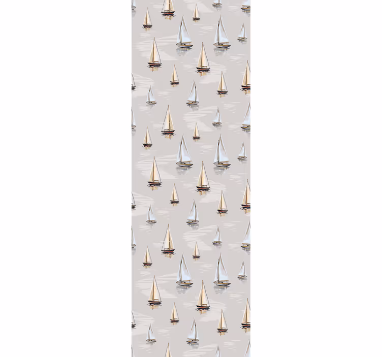 Rollo fenster modern mit elegantem segelbootmuster - TenStickers