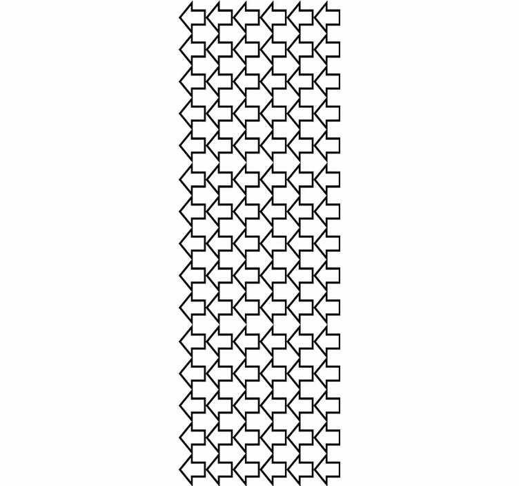 Rollo fenster modern mit geometrischem pfeilmuster - TenStickers