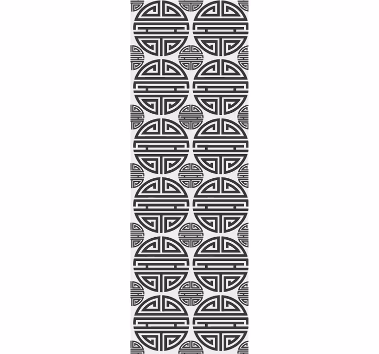 Rollo fenster modern mit asiatischem geometrischen muster - TenStickers