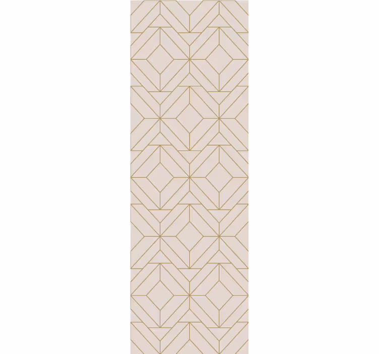 Rollo fenster modern mit goldenem rustikalem linienmuster - TenStickers