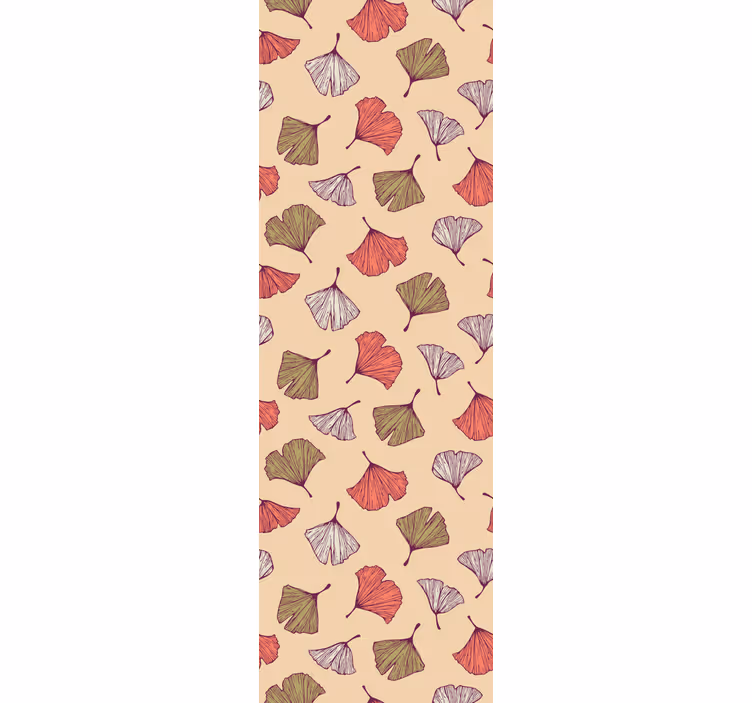 Rollo fenster modern bunte ginkgo blätter - TenStickers
