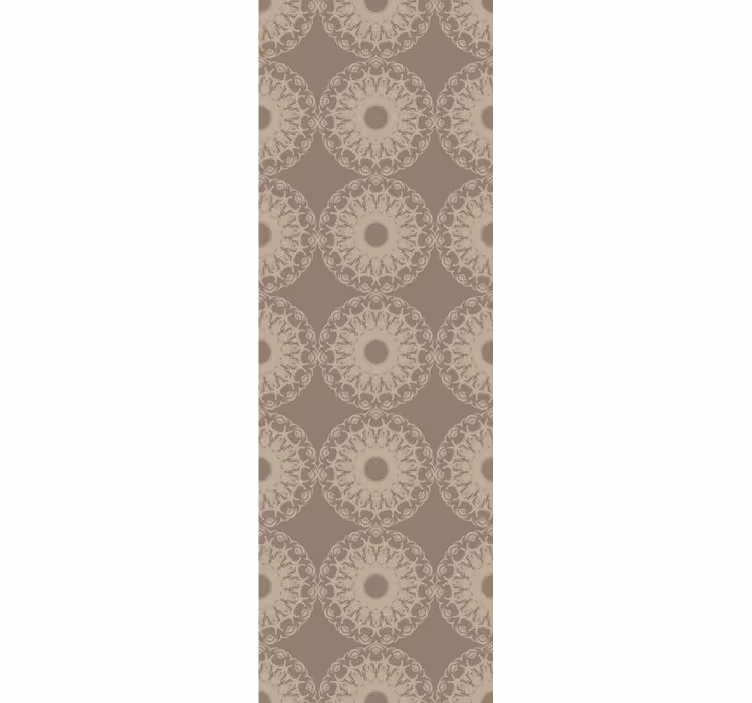 Rollo fenster modern beige kreise im eklektischen stil - TenStickers