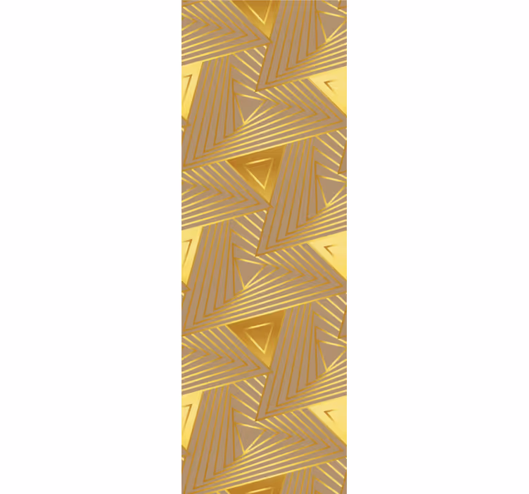 Rollo fenster modern mit goldenem geometrischem muster - TenStickers
