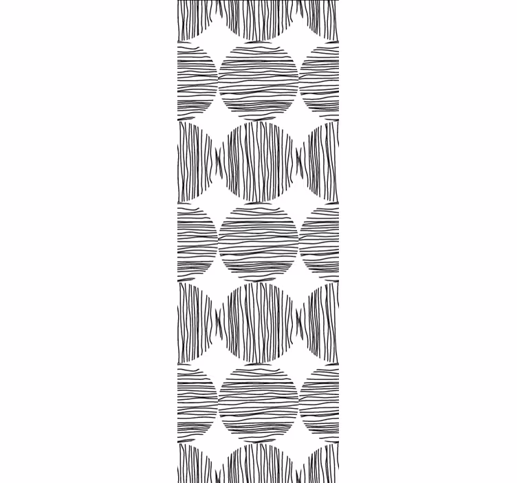Rollo fenster modern kreise mit streifen innen - TenStickers