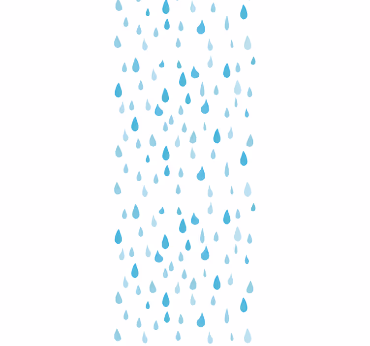 Rollo fenster modern mit blauen aquarell-wassertropfen - TenStickers