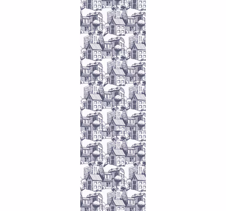 Rollo fenster modern im stadt vintage muster - TenStickers