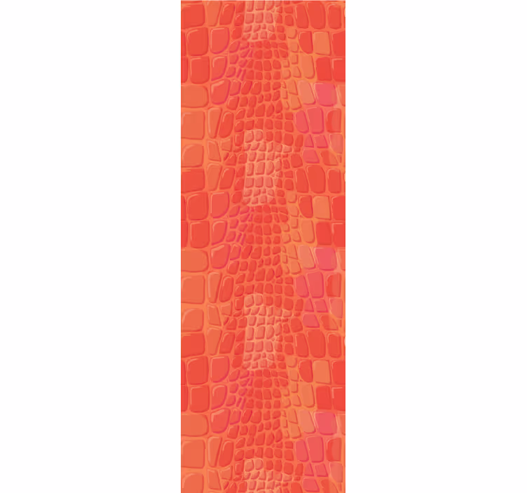 Rollo fenster modern in rotem krokodil-leder-muster - TenStickers