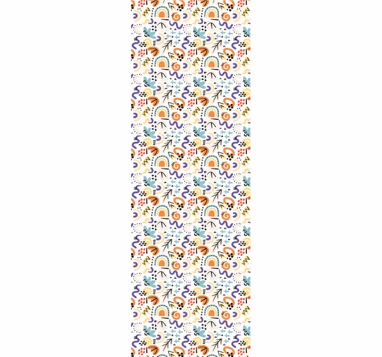 Rollo fenster modern mit organischem flachen muster - TenStickers