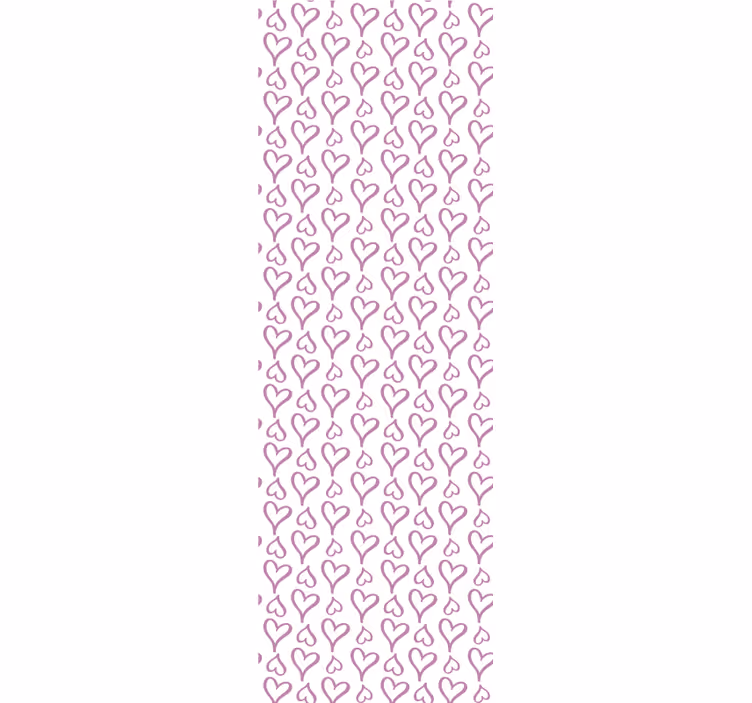 Rollo fenster modern mit pinken herzsymbolen - TenStickers