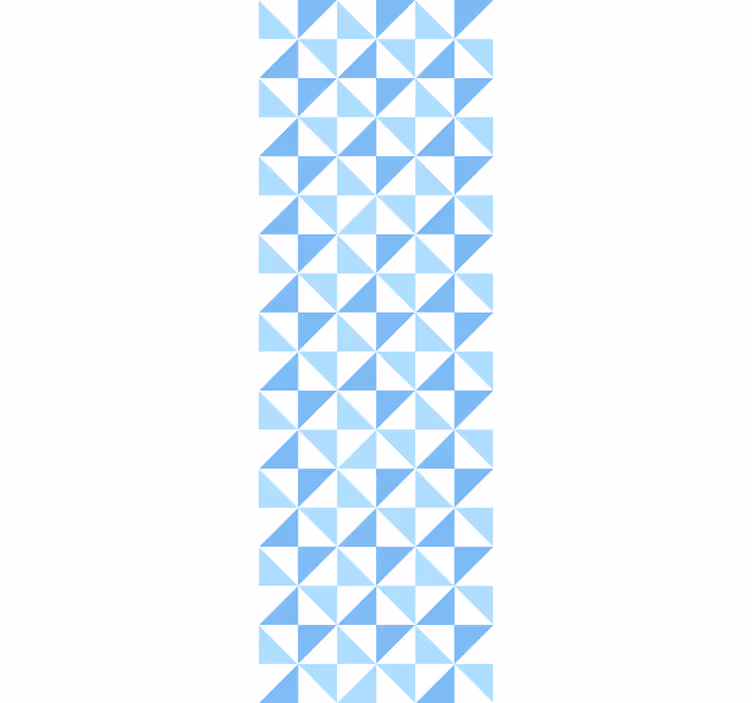 Rollo fenster modern hellblaues dreiecksmuster - TenStickers