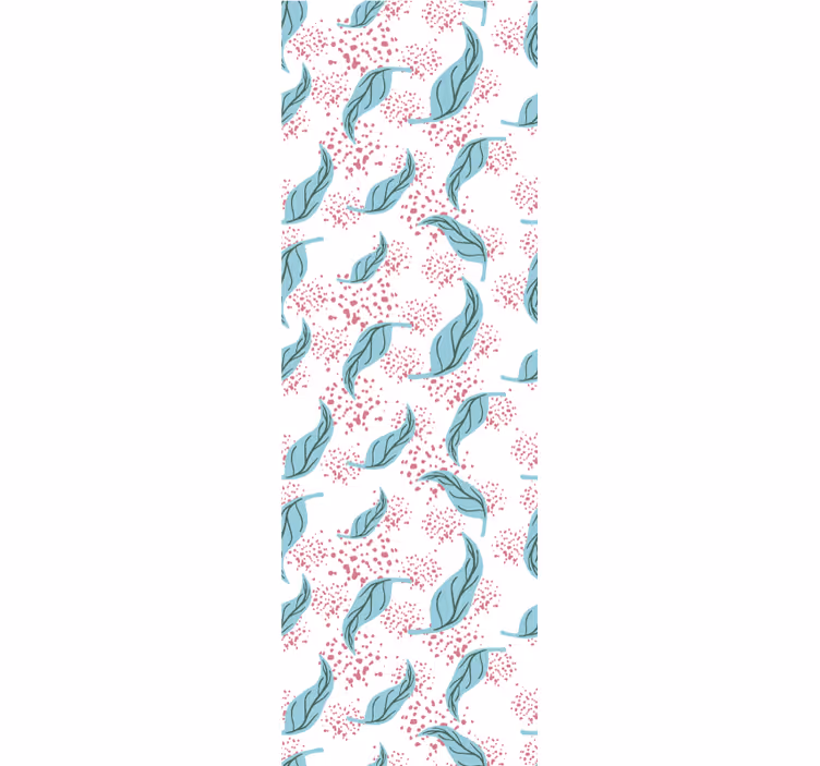 Rollo fenster modern mit blauer blütenfarbspritzer - TenStickers