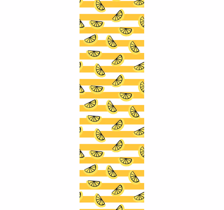 Rollo fenster modern mit zitronensymbolen design - TenStickers