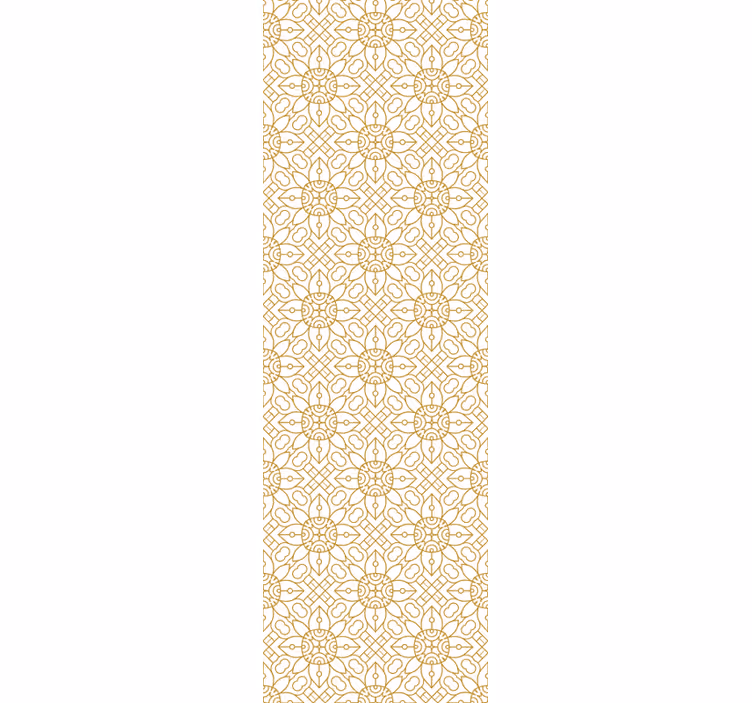Rollo fenster modern mit modernem weißen blumenmuster - TenStickers