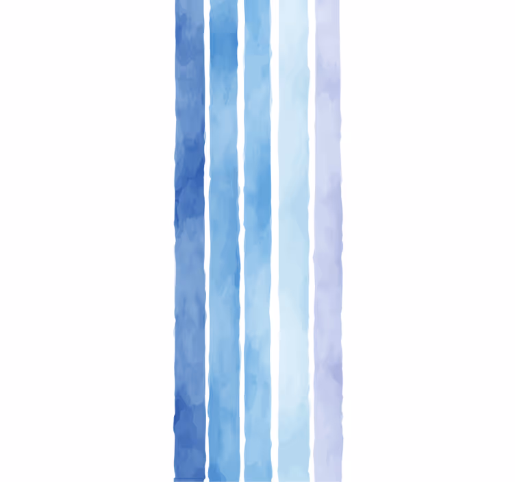 Rollo fenster modern mit blauem aquarelllinienmuster - TenStickers