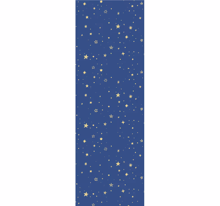 Rollo fenster modern goldene sterne auf blauem hintergrund - TenStickers