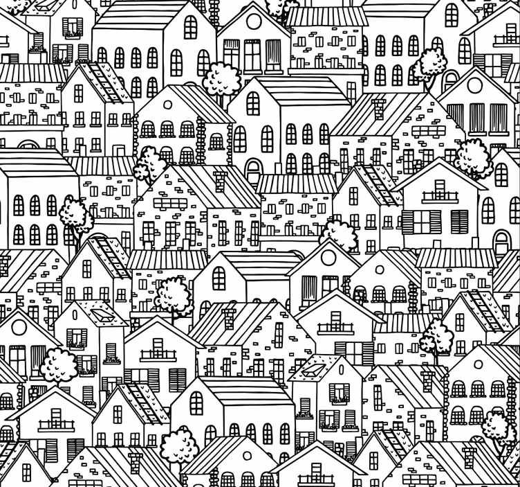 Rollo fenster modern mit stadtmotiven - TenStickers