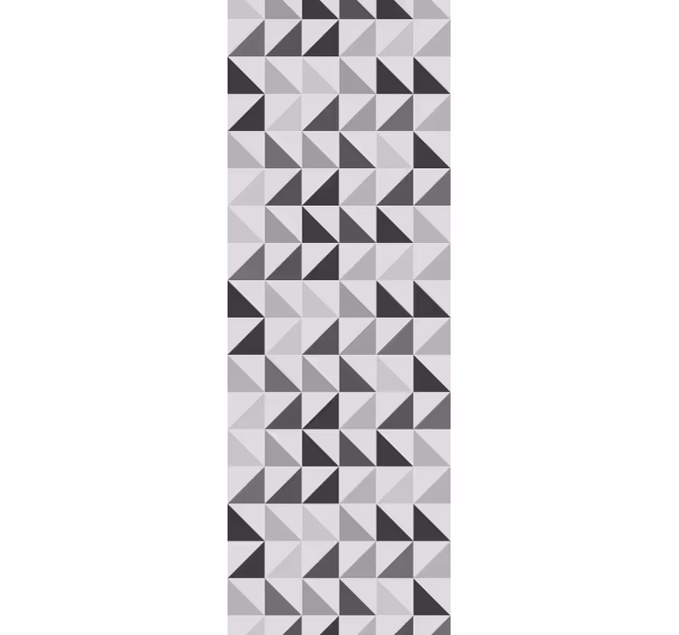 Rollo fenster grau mit geometrischen dreiecken - TenStickers