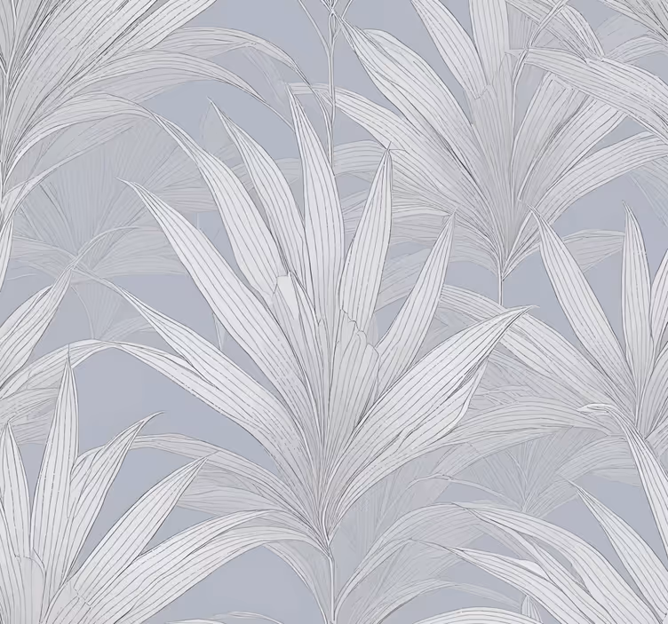 Rollo fenster grau mit palmblättern - TenStickers