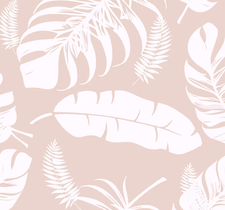 Rollo fenster beige mit bananenblättern - TenStickers