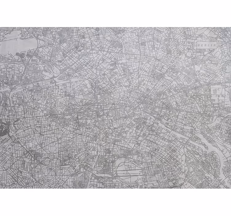 Rollo fenster küche mit stadtplan berlin - TenStickers
