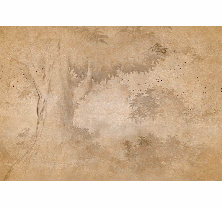 Rollo fenster küche vintage regenwald landschaft - TenStickers