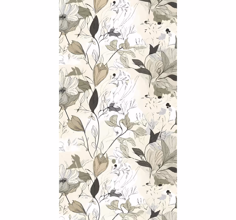 Rollo fenster küche mit blumenmotiv - TenStickers