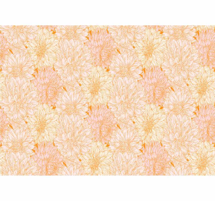 Rollo fenster küche mit vielen weißen dahlien-texturen - TenStickers