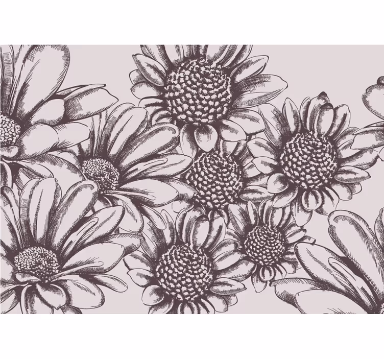 Rollo fenster küche alte sonnenblumen - TenStickers