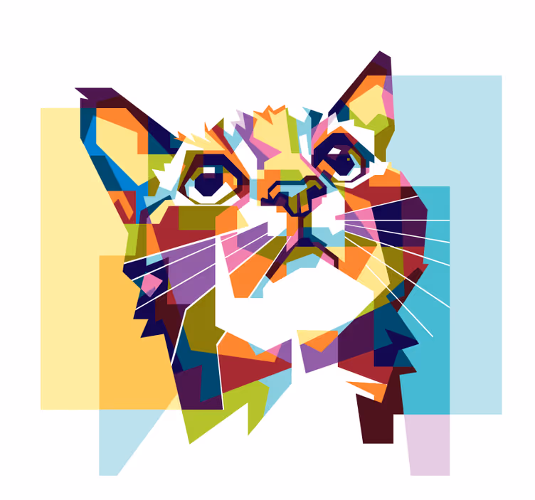 Rollo fenster wohnzimmer katzenfarben - TenStickers