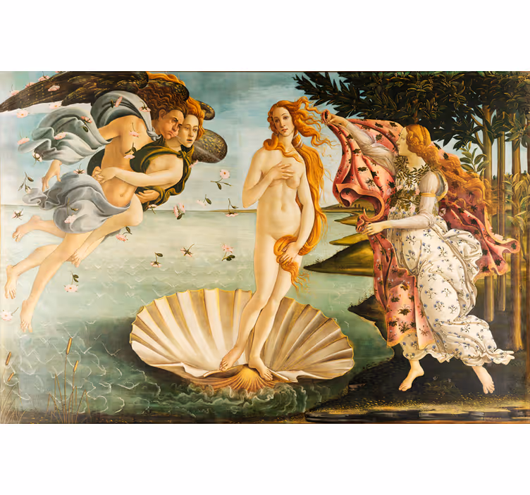 Rollo fenster wohnzimmer die geburt der venus - TenStickers