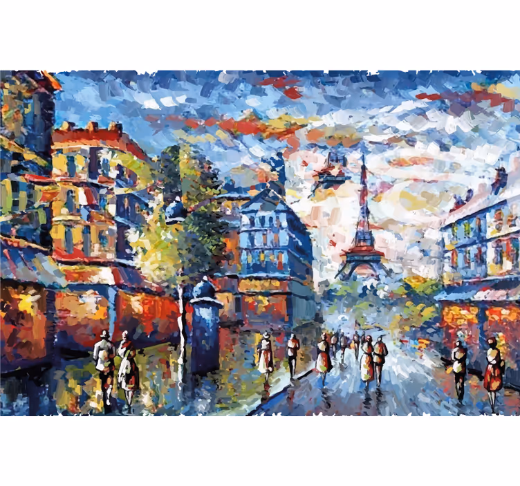 Rollo fenster wohnzimmer im bohemian aquarellstil - TenStickers