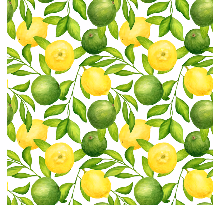 Rollo fenster wohnzimmer zitronen und limetten - TenStickers
