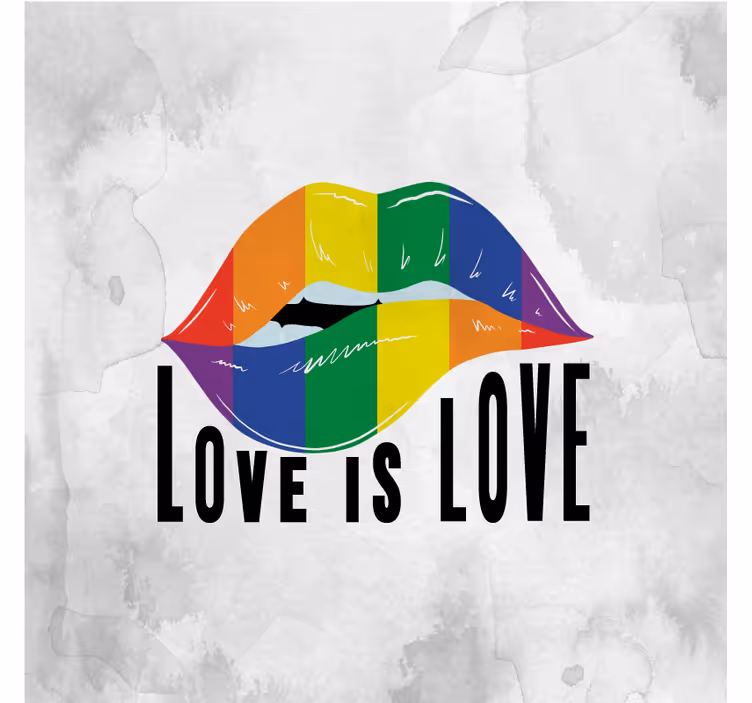 Rollo fenster wohnzimmer pride day lippen konzept - TenStickers