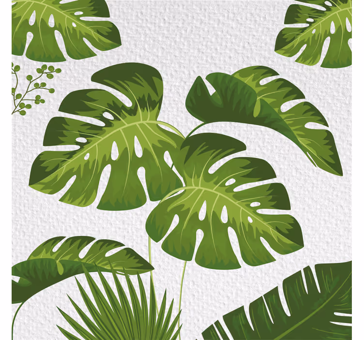 Rollo fenster wohnzimmer monstera blatt - TenStickers