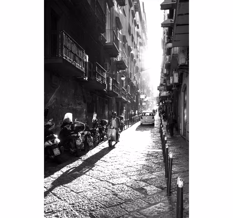 Rollo fenster wohnzimmer im vintage-stil naples - TenStickers