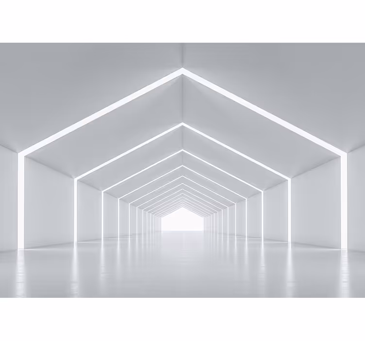Rollo fenster weiß mit 3d tunnel effekt - TenStickers