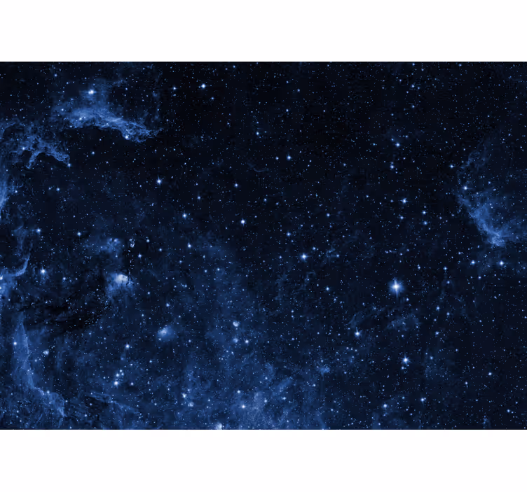 Rollo fenster schwarz wandtapete galaxie schlafzimmer - TenStickers