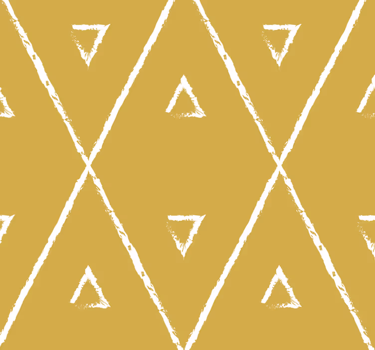 Rollo fenster gelb mit geometrischem rautenmuster - TenStickers