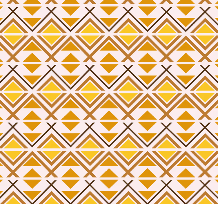 Rollo fenster gelb mit geometrischem grafikdesign - TenStickers