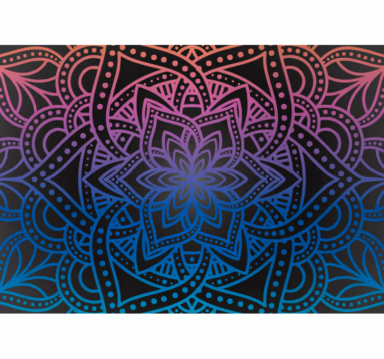 Rollo fenster wohnzimmer mandala feinheit - TenStickers